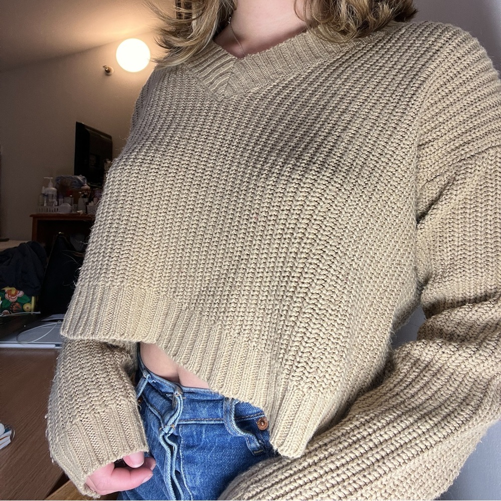 CROPPED RETROD SWEATER